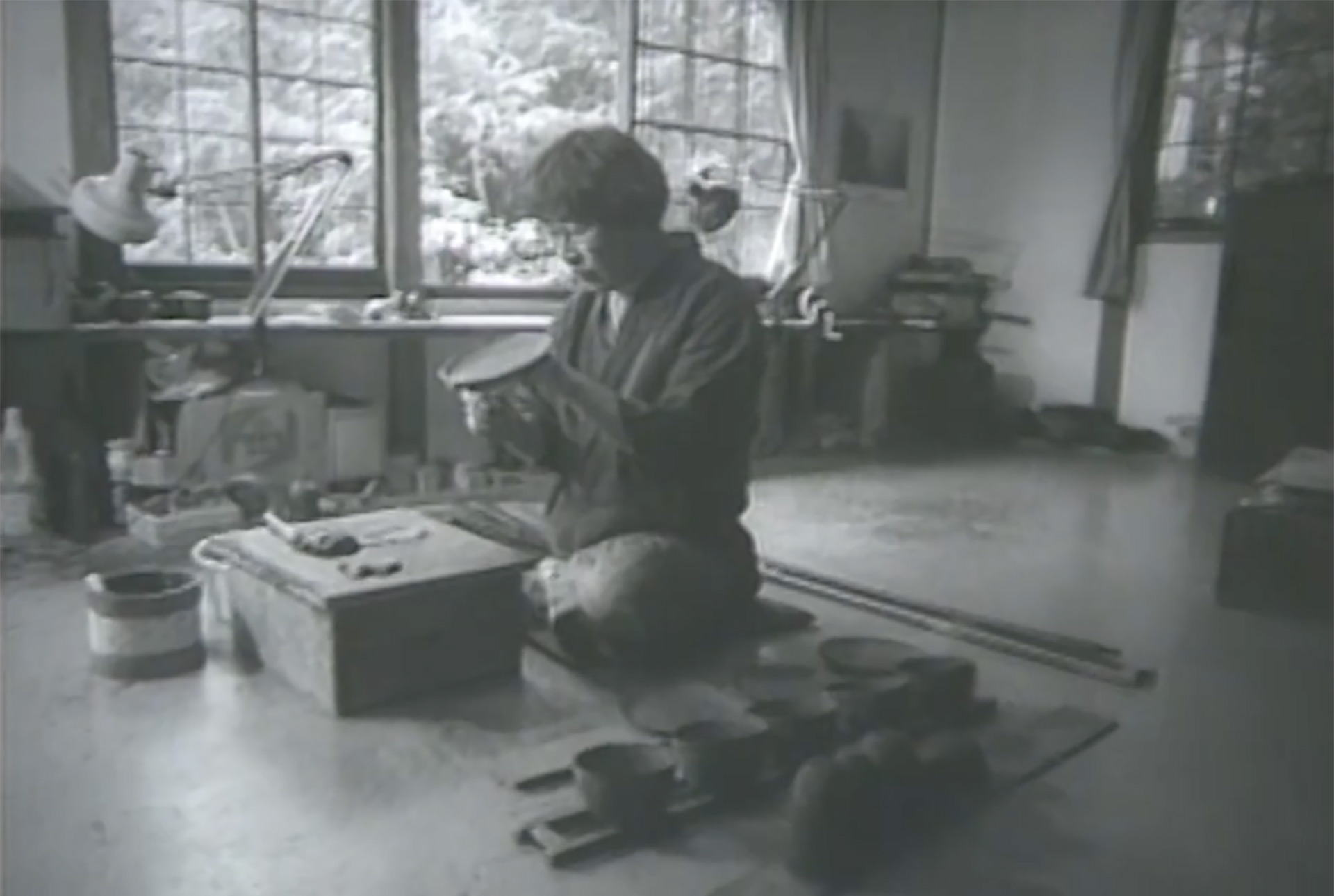 A lacquer artist at work, from the film Bone, Flesh, Skin